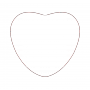 Badge 100% personnalisé en forme de coeur