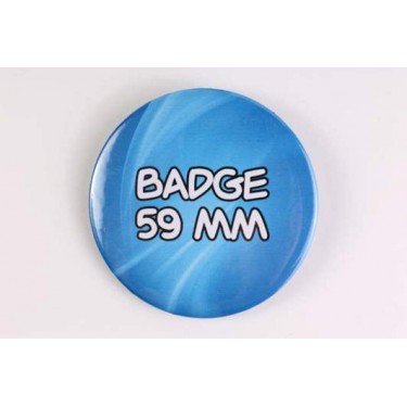 Badge 59 mm 100% personnalisé