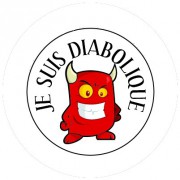 Badge 25mm Diabolique