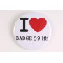 Badge 59 mm I LOVE