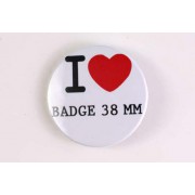 Badge 38 mm I LOVE