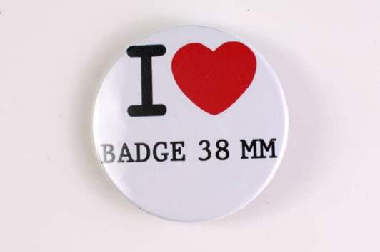 Badge 38 mm I LOVE
