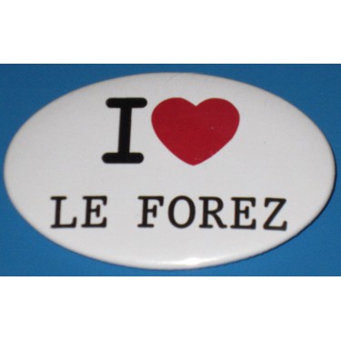 Badge I LOVE de forme ovale