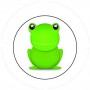 BADGESAGOGO.FR - Badge 25mm Grenouille