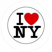 Badge 25mm I LOVE NY