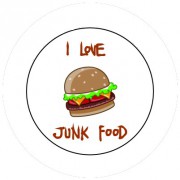 Badge 25mm Junk food