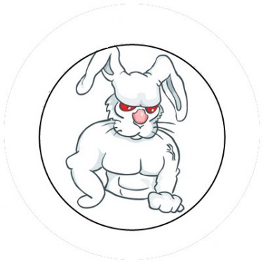 BADGESAGOGO.FR - Badge 25mm Lapin