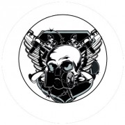 Badge 25mm Masque gaz