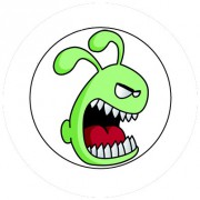 Badge 25mm Monstre vert