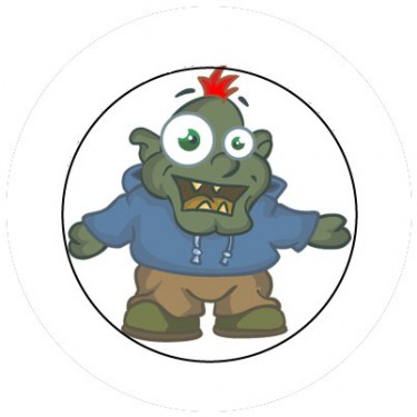 BADGESAGOGO.FR - Badge 25mm Ogre