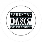 Badge 25mm Parental advisory