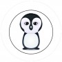 BADGESAGOGO.FR - Badge 25mm Pingouin