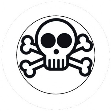 BADGESAGOGO.FR - Badge 25mm Tete de mort 2