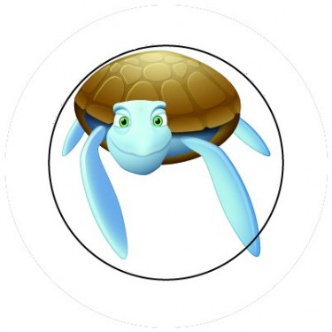 BADGESAGOGO.FR - Badge 25mm Tortue