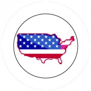 Badge 25mm USA