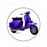 Badge 25mm Vespa violet