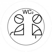 Badge 25mm WC