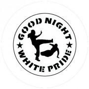 Badge 25mm Good night white pride