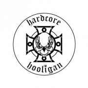 Badge 25mm Hardcore hooligan