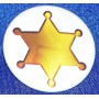 Badge 25mm etoile de sheriff