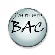 Badge 25mm J'ai eu mon bac