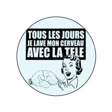 Badge 25mm Lavage de cerveau