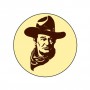 Badge John Wayne 25 mm