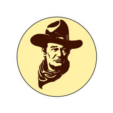 Badge John Wayne 38 mm