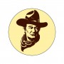 Badge John Wayne 59 mm
