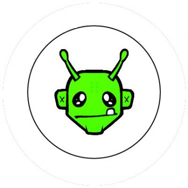 BADGESAGOGO.FR - Badge 25mm Alien vert