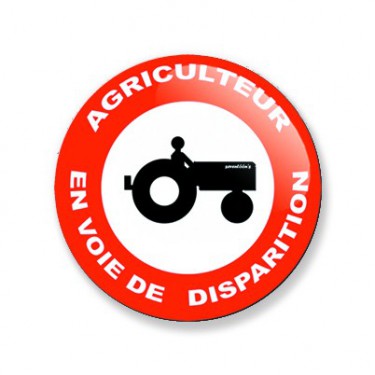 Badge agriculteur 25 mm