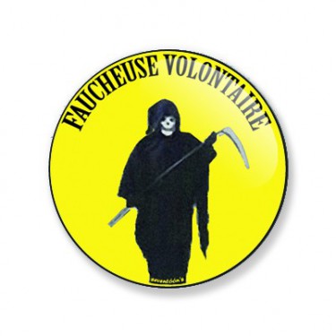Badge faucheuse volontaire 38 mm