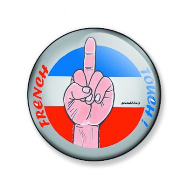 Badge french touch 59 mm