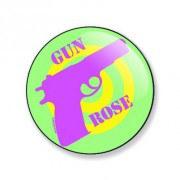 Badge gun rose 25 mm