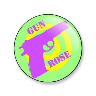 Badge gun rose 25 mm