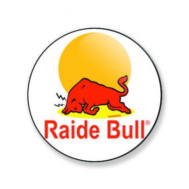 Badge raide bull 25 mm