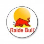 Badge raide bull 25 mm