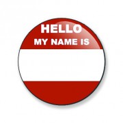 Badge 38 mm My name is