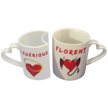 Mugs duo 100% personnalisés