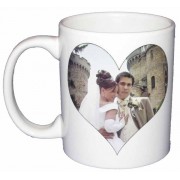 Mug personnalisé avec une photo en forme de coeur