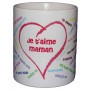 Mug personnalisé "je t'aime" dans toutes les langues
