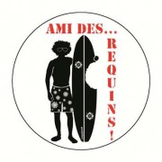 Badge ami des requins 59 mm