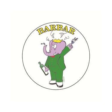 Badge barbar 38 mm