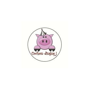 Magnet cochon dingue 25 mm