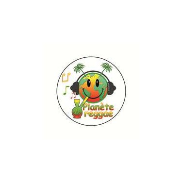 Badge planete reggae 25 mm