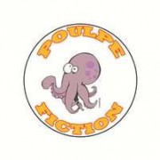 Badge poulpe fiction 25 mm
