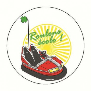 Badge roulons écolo 59 mm