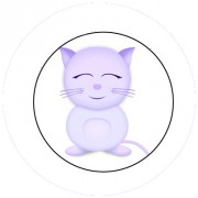 Badge 25mm Chat