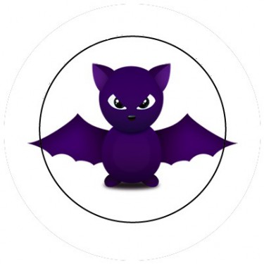 BADGESAGOGO.FR - Badge 25mm Chauve souris